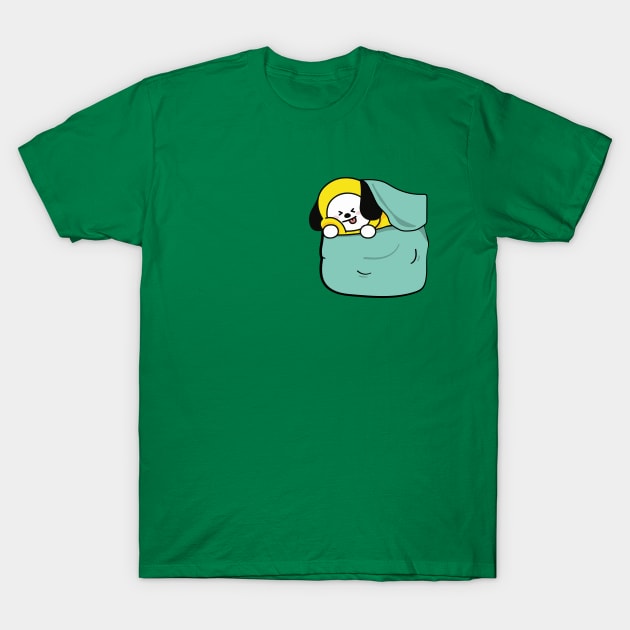 CHIMMY IN A POCKET (BT21) T-Shirt by goldiecloset